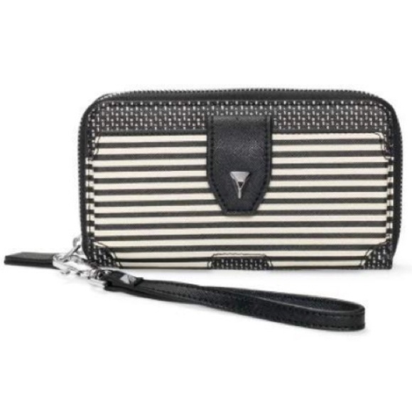 Madison Tech Wallet - Black/White | Stella & Dot - Picture 2 of 10